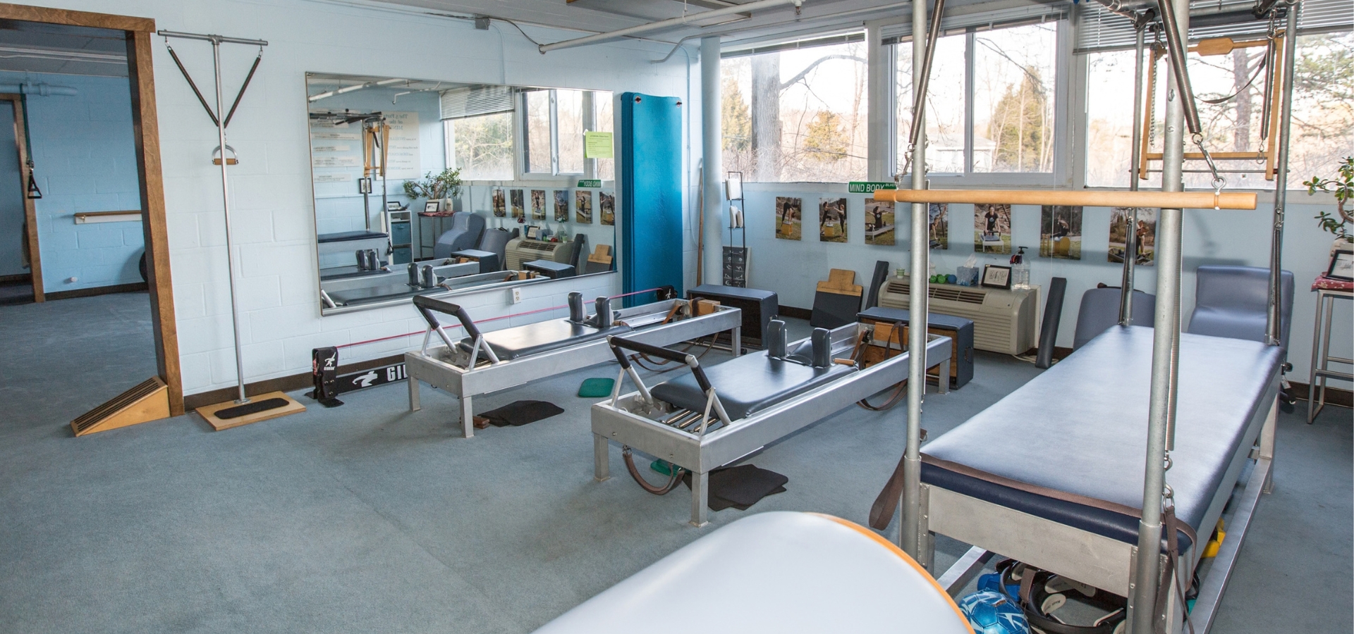 The Mind Body studio with Gratz Reformers, Cadillacs, and Chairs