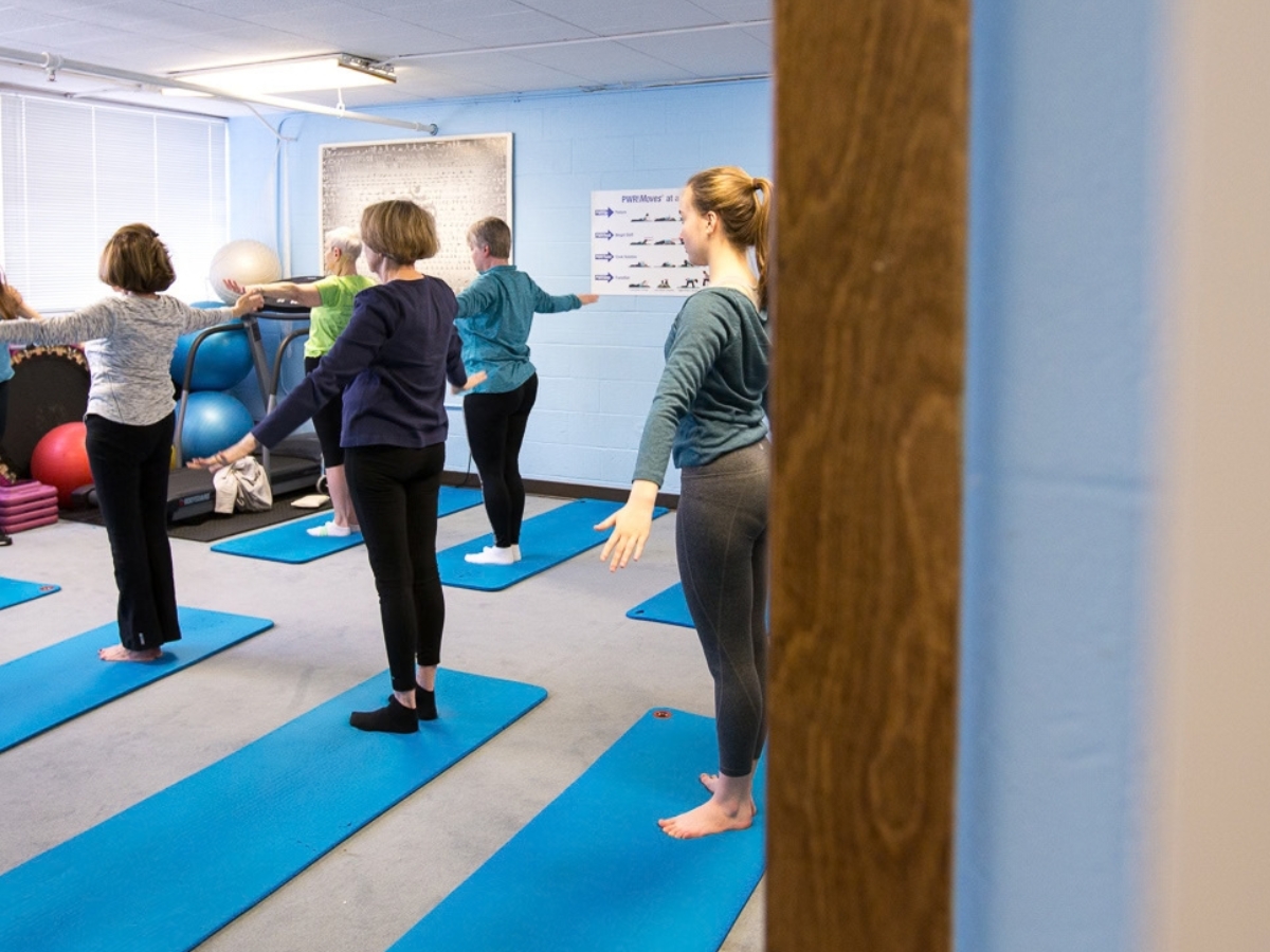 A Pilates Mat class